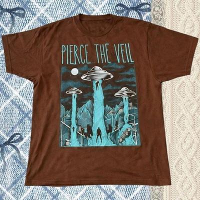 Pierce The Veil UFO Grafik T-Shirt Kurzarm S bis 5XL PNA_255 Unisex T-Shirt