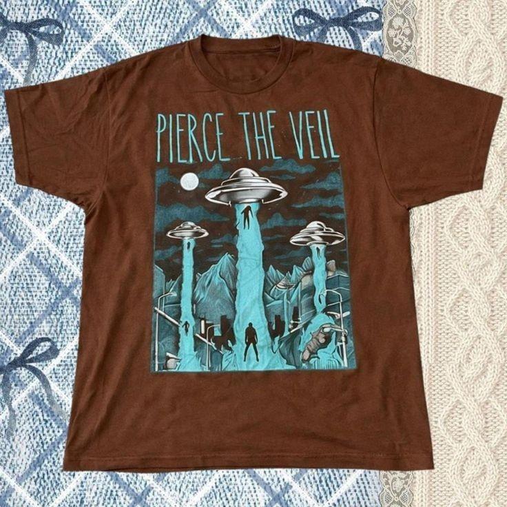 

Pierce The Veil UFO Graphic Tshirt Short Sleeve S to 5XL PNA_255 Unisex T-Shirt S