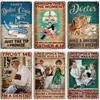 ARTISIAN Weathered Doctor Metal Poster Vintage Metal Tin Sign Man Cave Garage Wall Decorative Home Metal Plaque Art Metal Sign