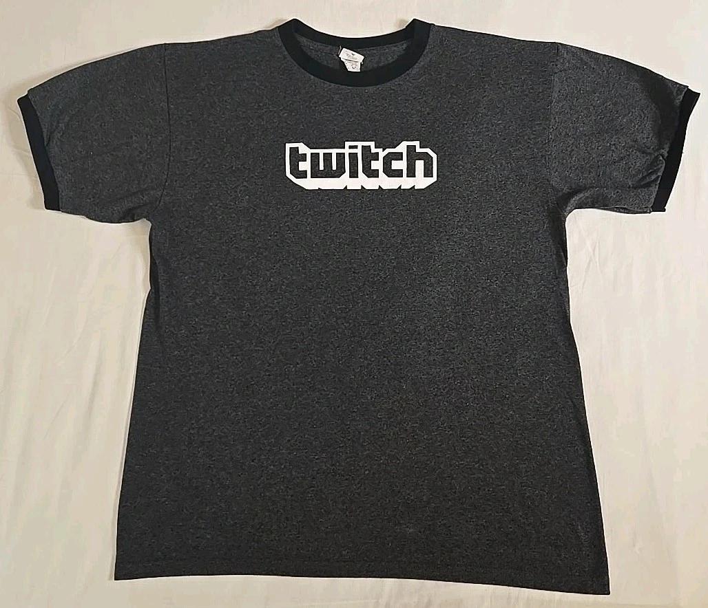 

Twitch 14PAX Live Unisex T-Shirt Smoke w/ Black Trim Size Large 3XL