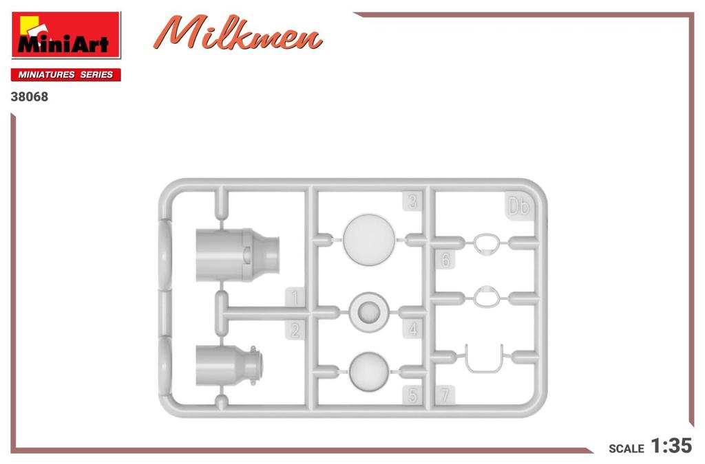 MiniArt Scale Milkman Plastic Model Kit MA38068 1/35 (2 Figures)
