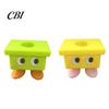 Small Feet Cartoon Stool Ornament 3D Printed Toothbrush Holder, Waterproof Moisture-Proof Cute Stable Non-tip Base Compact Storage Organizer
