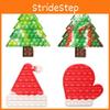 Fröhliche Weihnachten Große Pop It Silikonspielzeuge zur Entspannung Mit entzückenden Weihnachtsmann- und fröhlichen Weihnachtsbaumformen