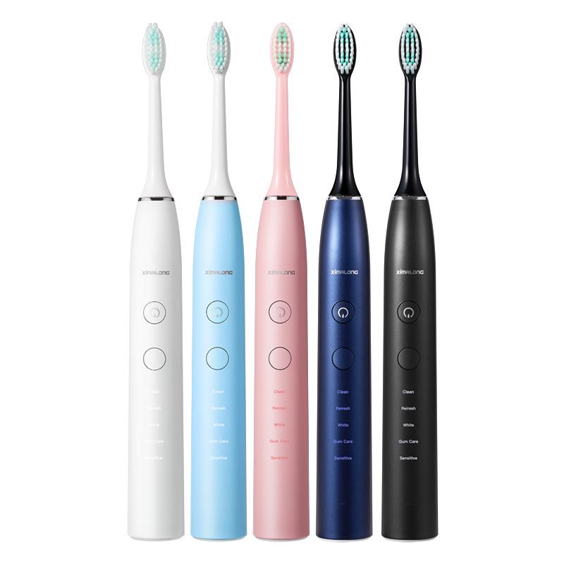 Cimarron ZR505P Smart Sonic Electric Toothbrush - Rechargeable, Soft Bristles, Fully Automatic for Adults and Couples.