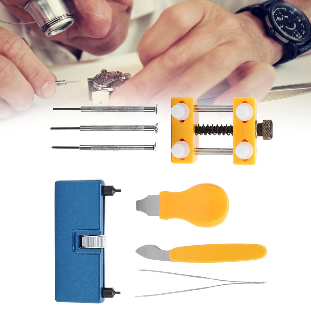 8pcs Watch Back Case Cover Opener Removal Tool Watch Repairing Battery Replacement Tool