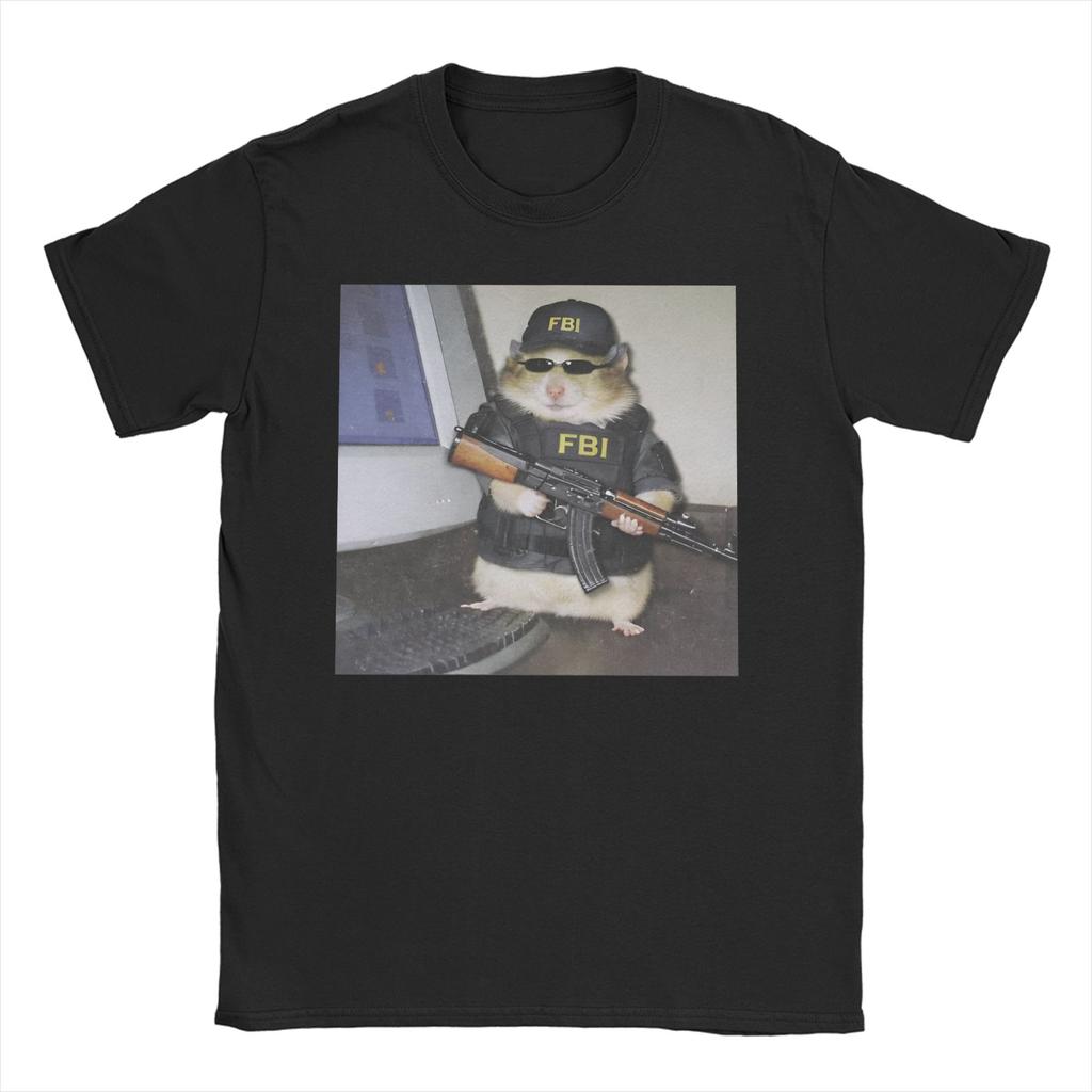 Dank Meme Hamster Staring Front Camera Hamster Calling WoUnisexs T Shirt Tee Shirt TShirts Pure Cotton Birthday Present Clothing