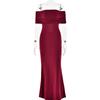 Women's Off Shoulder Sleeveless Maxi Dress Slim Fit High Waist Sexy Backless Mermaid Dress