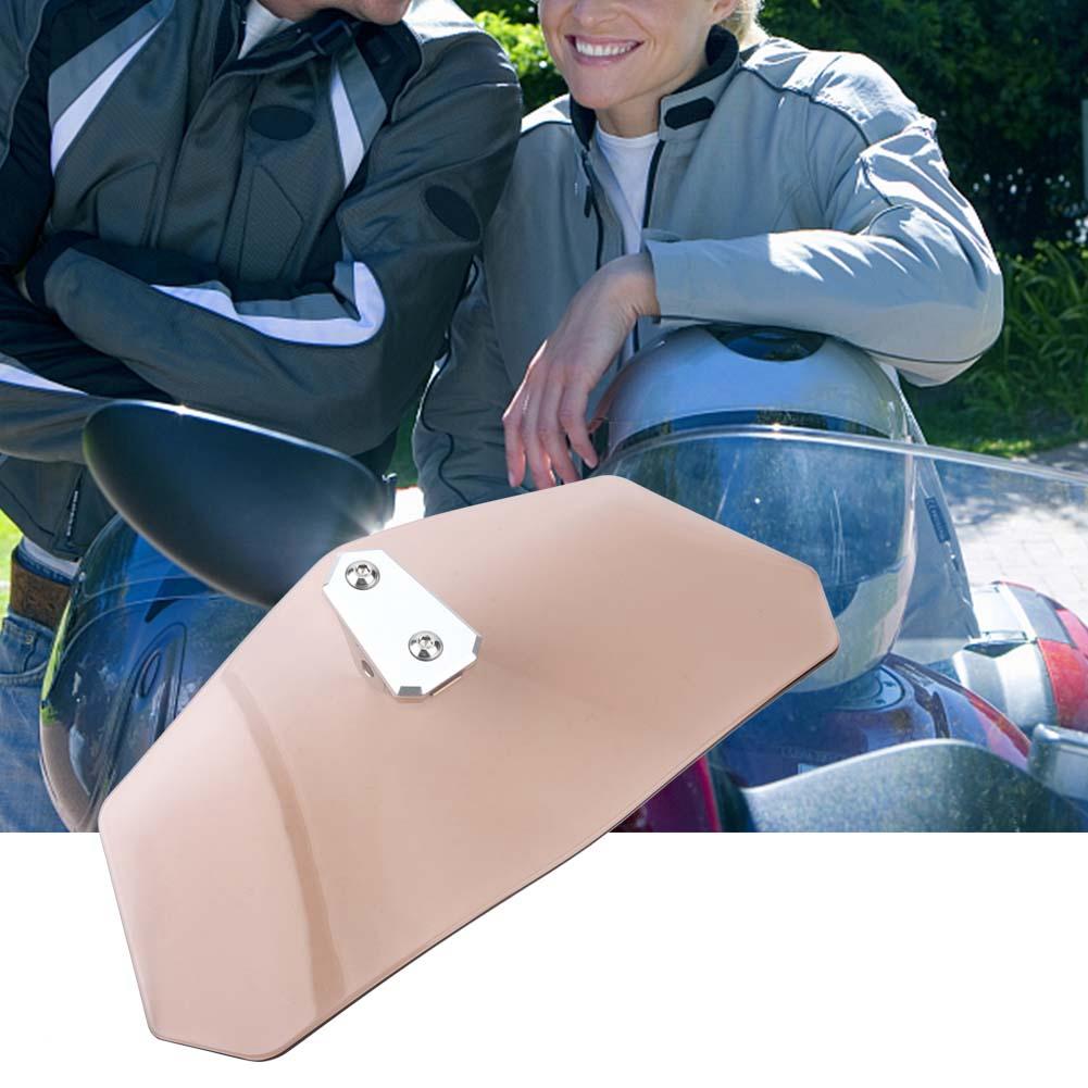 Univerzální nastavitelný motocyklový větrný štítek deflektor větru (Tawny)