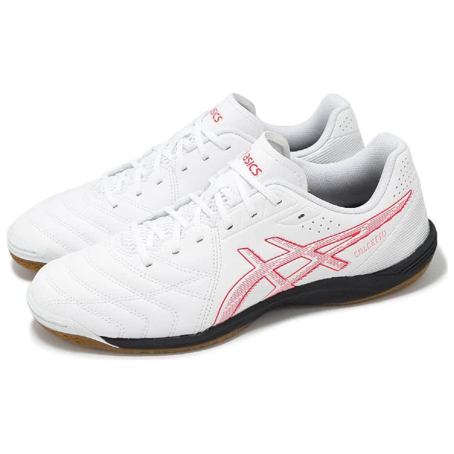 Asics Calcetto Abrasion Resistant Soccer Shoes Men's White 2E Width 1113A037-102