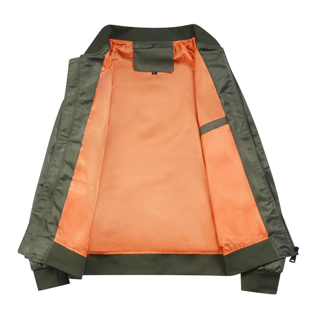 Men's Bomber Jacket Lightweight Flight Jackets Casual Softshell Varisty Jacket for Men Fashion Casual Solid Color Windbreaker In Spring Autumn