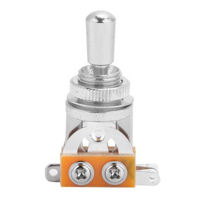 Interrupteurs à bascule Sélecteur de micro 3 positions pour Guitare Électrique LP Accessoire d'Instrument (argent)