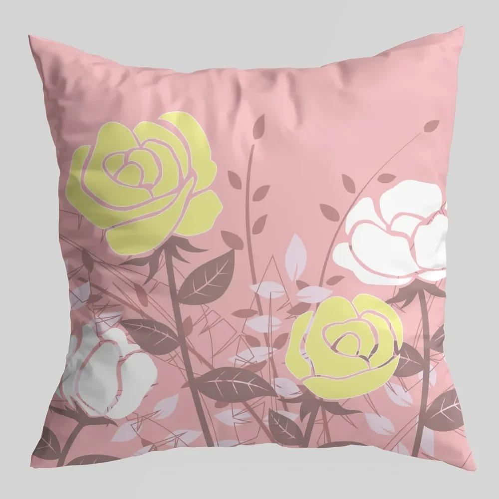 Kissenbezug mit Löwenzahn-Blume, Innendekoration, Büro, Wohnzimmer, Zuhause