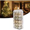 Ornement de Noël - AIMOONSA - 36 pièces - Incassable en PVC - Ø4 cm - 6 styles