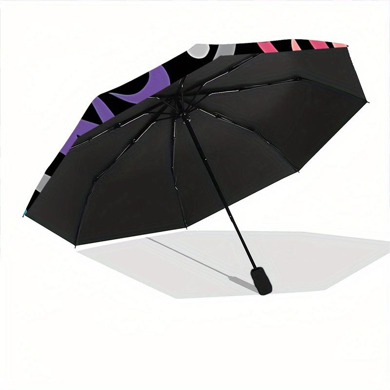 1pc Floral Pattern Automatic Opening/Closing Folding Umbrella with 18 Ribs, Plastic Handle, Windproof Portable Sunshade Umbrella y250726058