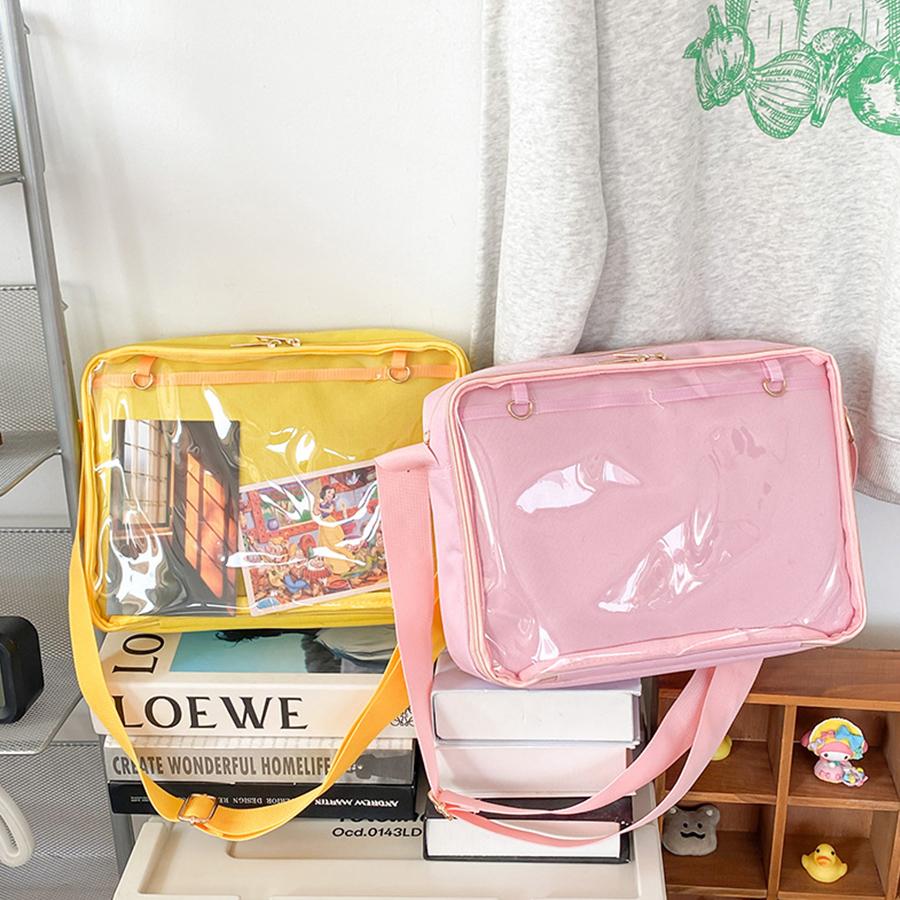 Female Ita Crossbody Bag Womens Oxford Transparent Messenger Bag Girls Cute-Lolita Shoulder Bags Teens Satchels Bag Outdoor Sac