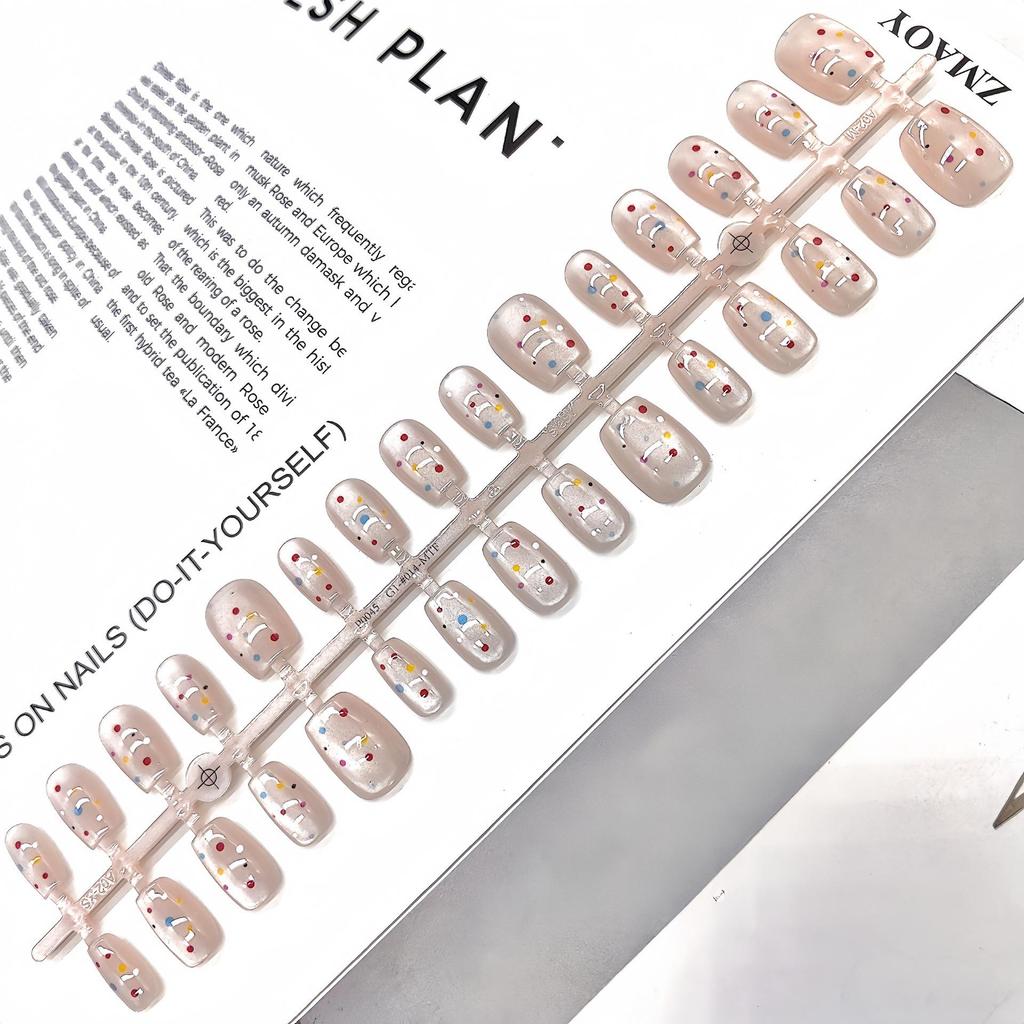 Cartoon Multi-Pattern High-Quality Wearable Nail Tips for Professional & Commute Style Manicure