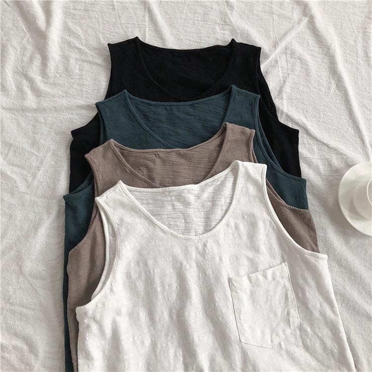 Women's Bamboo Cotton Slimming Racerback Tank Top - Comfortable & Practical