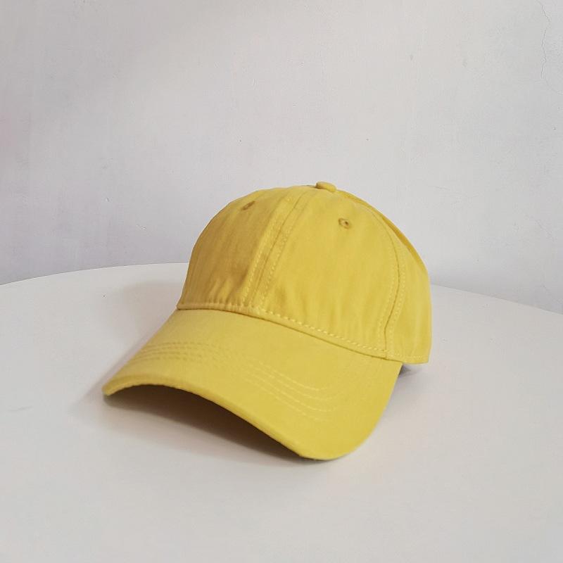 Dopamine solid color versatile baseball hat, unisex all-season commuting candy color sunshade hat with big head coverage