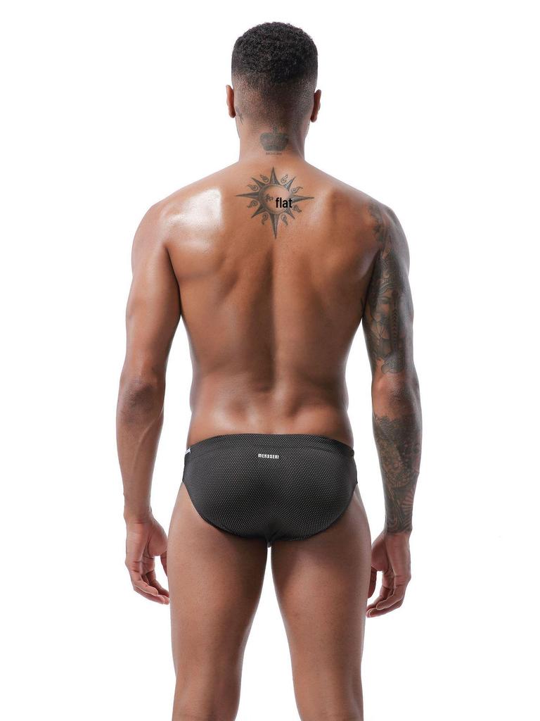 Pánské evropské trojúhelníkové plavky - Plavky se stahovací šňůrkou m903