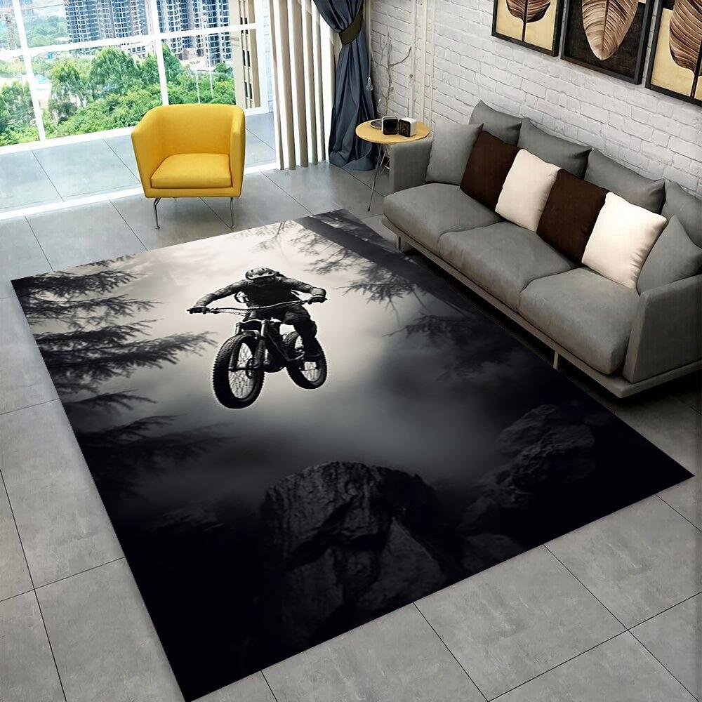 3D S-Specialized Bicycle Logo Moto Carpet Rug for Home Living Room Bedroom Sofa Doormat Decor,kids Play Non-slip Floor Mat Gift