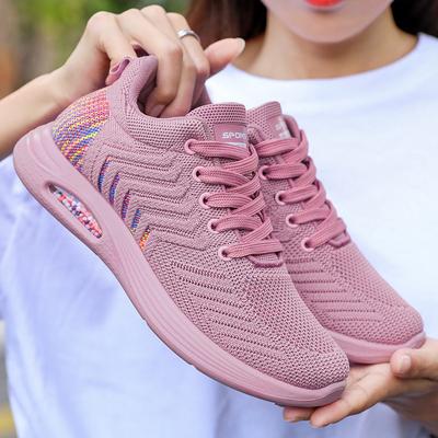 Damenschuhe Neue Sportschuhe Damenmode Trendige Damenschuhe Fliegendes Gewebe Weiche Sohle Damenschuhe
