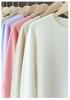 Women's 100% Pure Cashmere Round Neck Sweater - Soft, Warm, and Loose-Fit Knitted Base Layer.