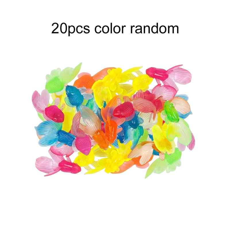 Plastic Goldfish Colorful Simulation Decoration Pet Fish Aquatic Products for Living Room Tabletop Fish Tank Decoration TMZ
