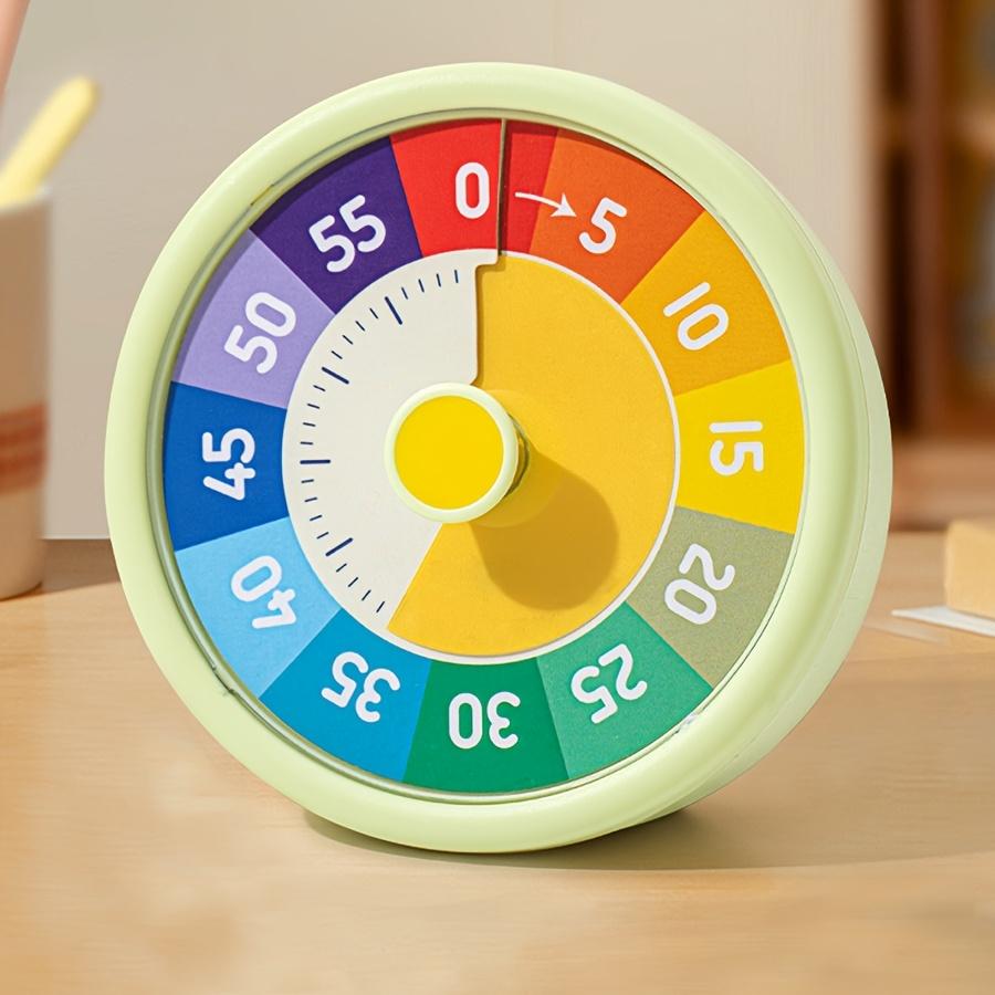 

1 Student Visual Timer,Classroom Office Kitchen 60Minute Countdown Timer, Quiet Operation Time Management Tool, Cute Pattern Excluding 1*AA Battery зелений
