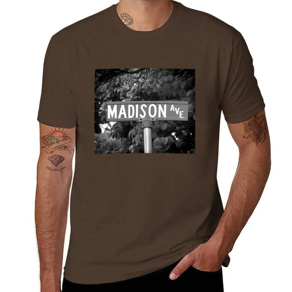 A Street Sign Named Madison T-Shirt anime vintage clothes Blouse t shirt for men