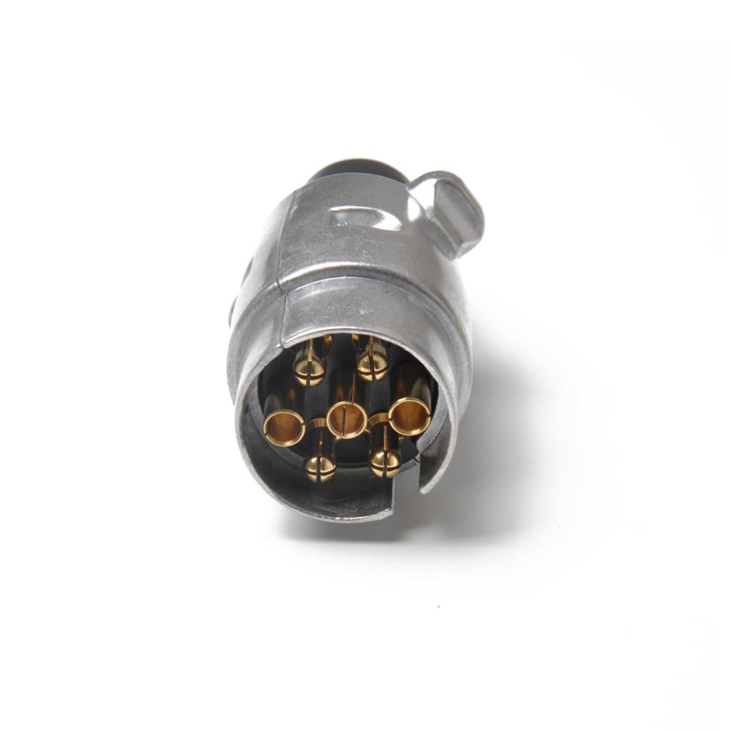 TIDTALEO 7 Trailer Truck Accessories Cord Multi-Outlet Trailer Hitch Lock Wiring Trolling Motor Plug Kit Utility Trailer Pin Silver