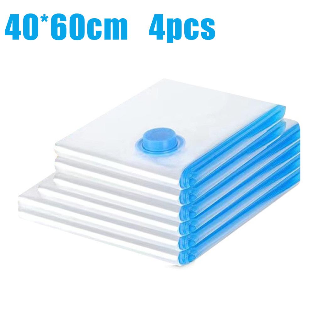 

Компрессионные мешки для путешествий 4 шт. Экономия места Не требуется вакуум или насос Аксессуар для хранения и органайзеры для упаковки дома (прозрачный