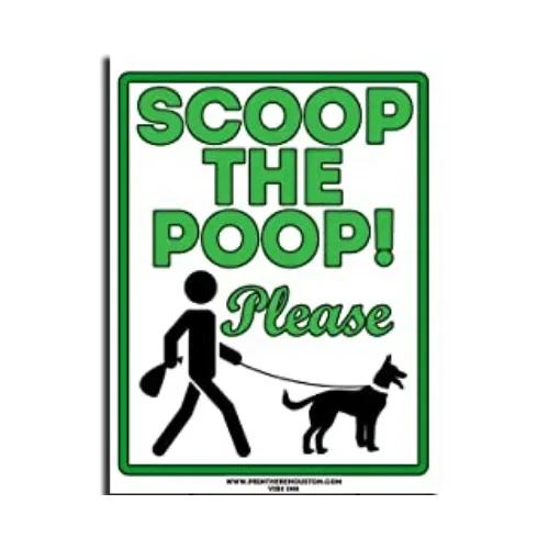 Please Be Respectful Sign  No Dog Pooping or Peeing  Durable Tin Yard Sign for Outdoor Use  Ideal for Home Decor Wall Decor P