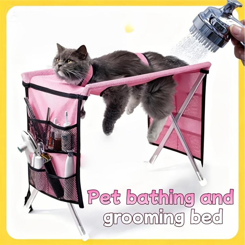 Katzen- und Hundetisch Universeller Pflegetisch für Zuhause Klappbar Katzenhaare schneiden Haarpflege Styling Haustierpflegetisch Fester Ständer Abnehmbar Haustierpflege