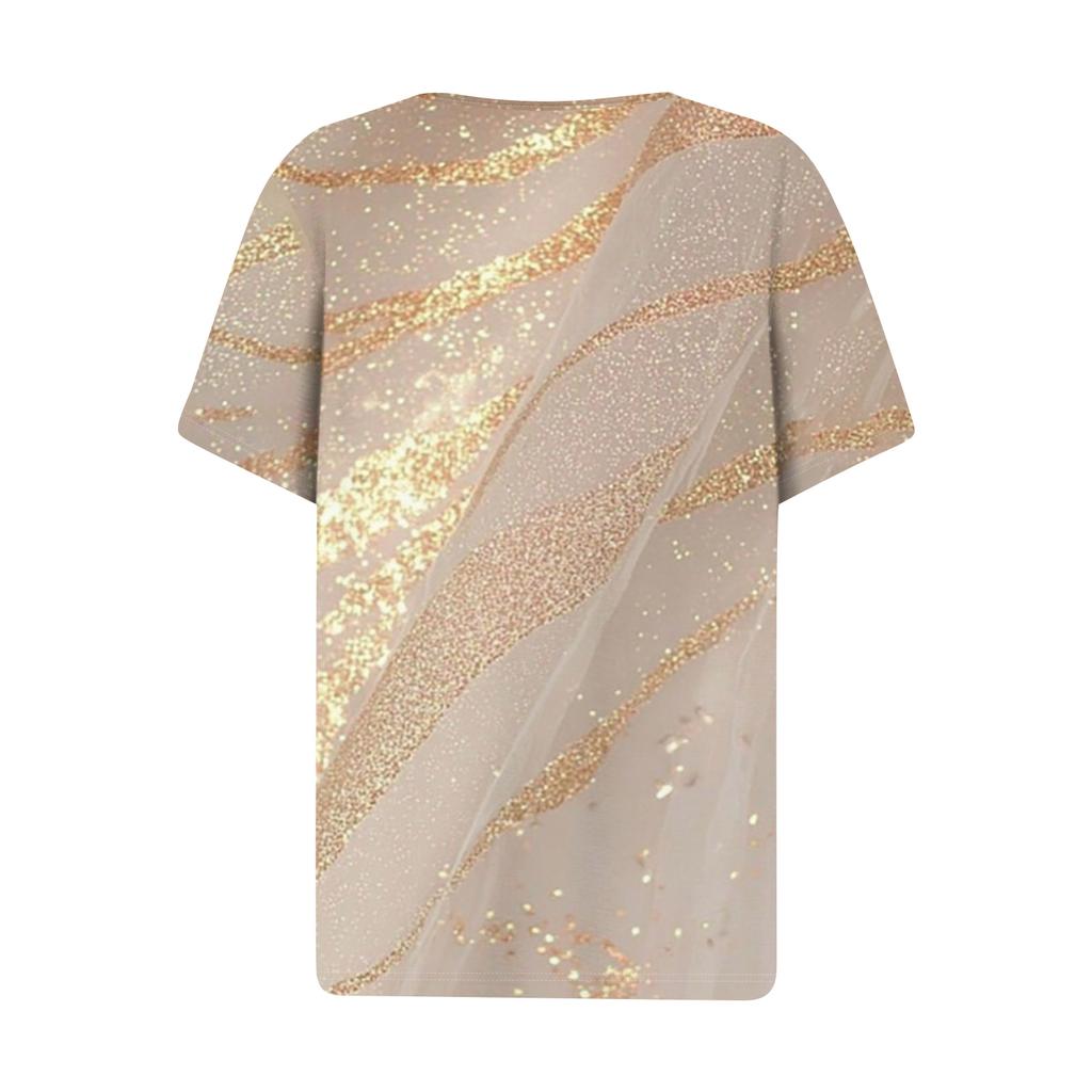 Women's Fashion Casual Short Sleeve Floral Print Top