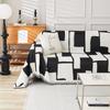 Black and White Four-season Universal Full-cover Fabric Sofa Towel, Light Luxury Chenille Sofa Cover Towel, Simple AB Double-sided Sofa Cover Towel