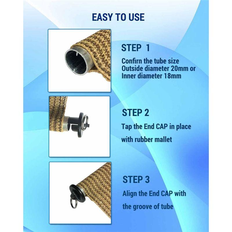 

BHBL Upgraded Bungee Kit and End Cap Outdoor Roller Sun Shade Replacement Part Shade Tie Downs Elastic Windproof Cord Buckle China Mainland