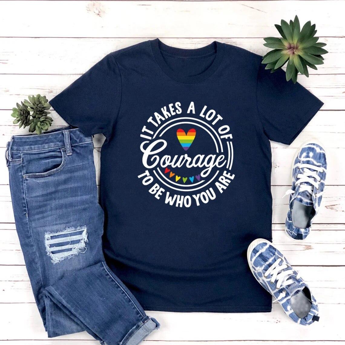 

Футболки Gay Pride Футболка Equal Rights Футболка LGBT Human Rights Tee Футболки унісекс з коротким рукавом Топи LGBTQ Футболка Gay Pride XL