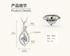 Silvere Glam A High-end Moissanite Necklace And Pure Silver Collarbone Chain Pendant From Europe And America