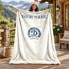 FC Dinamo Minsk Custom Name Flannel Blanket Personalized Soft Warm Plush Throw Blanket Customized Gift for Family Friends