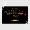 Volum VU Metru Vintage Inginer Audio Studio de Înregistrare Echipament Muzician Pasionat Chitară Semn Metalic Peșteră Pub Semn Metalic Postere