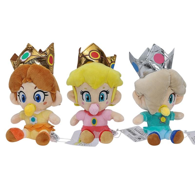 6-inch Small Mario Princess Baby Plush Doll Soft And Cuddly Toy For Kids And Collectors Cartoon Character Inspired