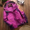 Spring, Autumn and Winter Outdoor Jacket Women's Two-piece Set Three-in-One Mountaineering Suit Windproof Fleece Jacket