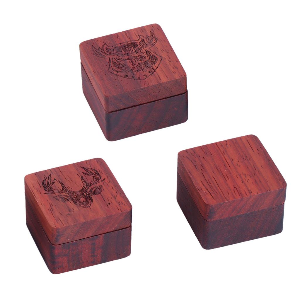 Wooden Guitar Pick Storage Box Container Portable Guitar Pick Box Holder Collector Gift for Guitarist, Musician