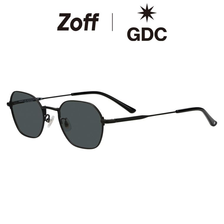 Zoff Sunglasses GDC Metal Frame UV Protection Stylish and Wellington-style (Black (Matte) ZY252G07_14F1) Men's Women's [5020-145]
