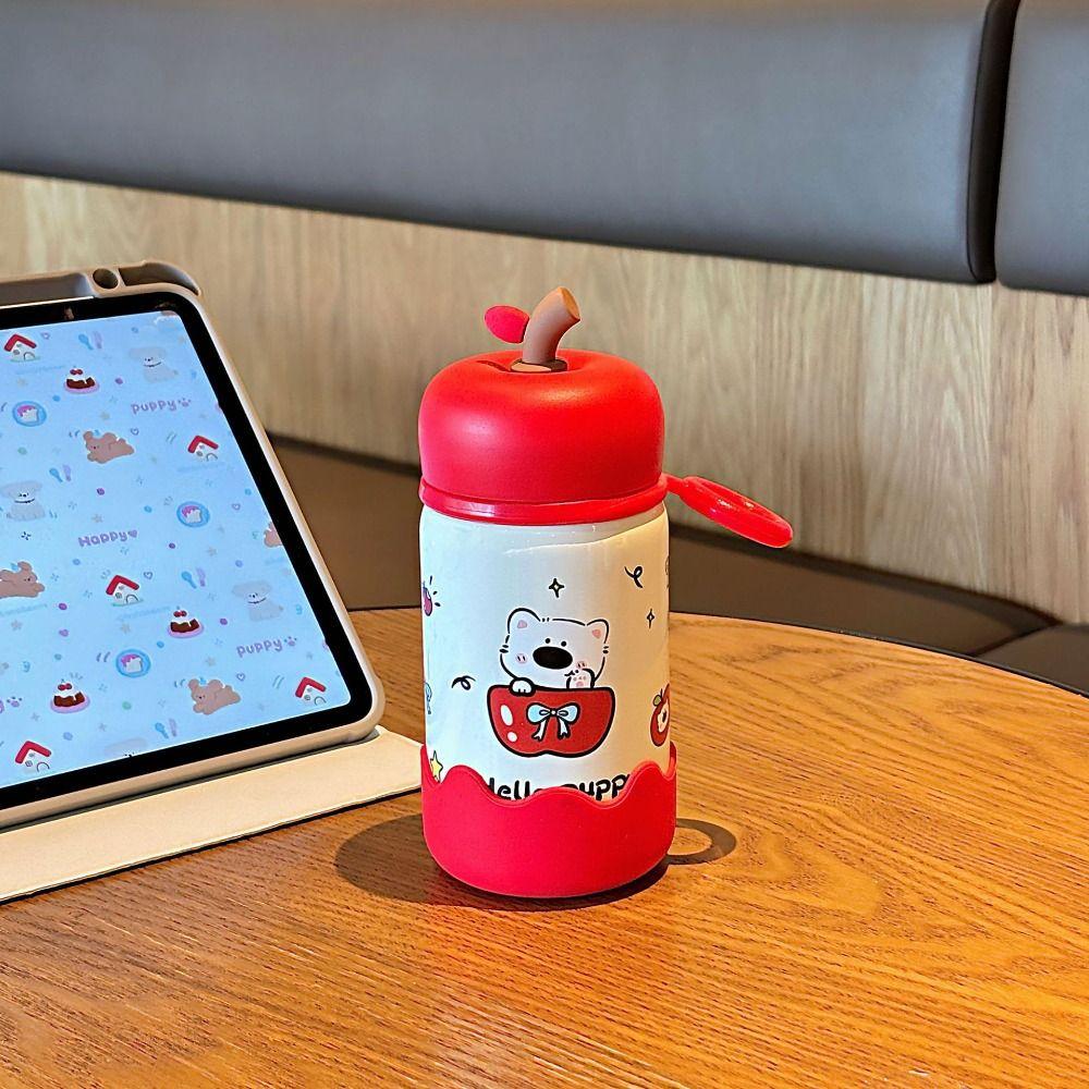 300ML Stainless Steel Thermal Flask Portable Travel Tumbler Cute Coffee Cup Students