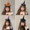 Headband Halloween Party Hair Band Cartoon Cone Hat Headband Halloween Witch Hat Hair Hoop  Lady