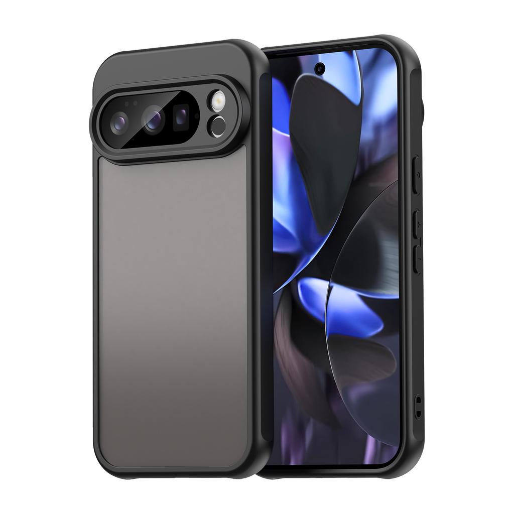For Google Pixel 10 Pro Case with Screen Film WANLONFENG FD Series Skin Touch TPU PC Phone Back Cover