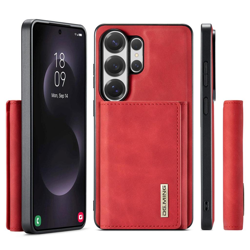DG.MING-M1 Luxury 2-in-1 Removable Magnetic Flip Premium PU Leather Case Wallet Card Holder Back Cover For Cell Phones