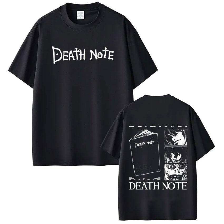 Anime Death Note Ryuk Yagami Light LLawliet T Shirts Unisex Women Cotton Casual Tee Shirt Fashion Short Sleeve Tshirts Streetwear