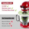 Stand Mixer Bowl Lid Accessory Mixer Bowl Cover Kitchen Baking Tool Plastic Texture Suitable for 4.5QT And 5QT Mixers